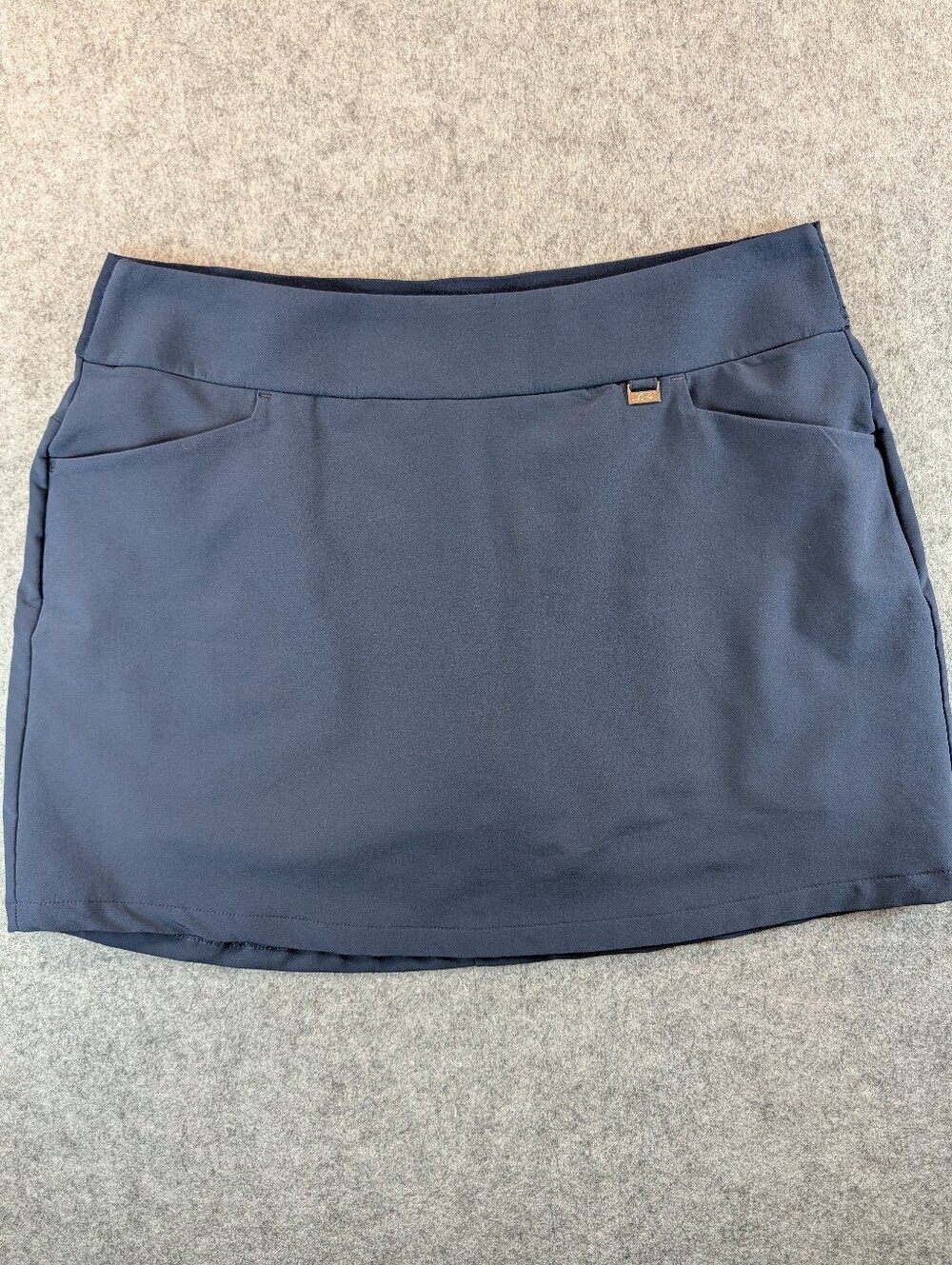 Greg Norman PlayDry Navy Golf Skort Women's Large Pull-on Stretch Athletic Skirt